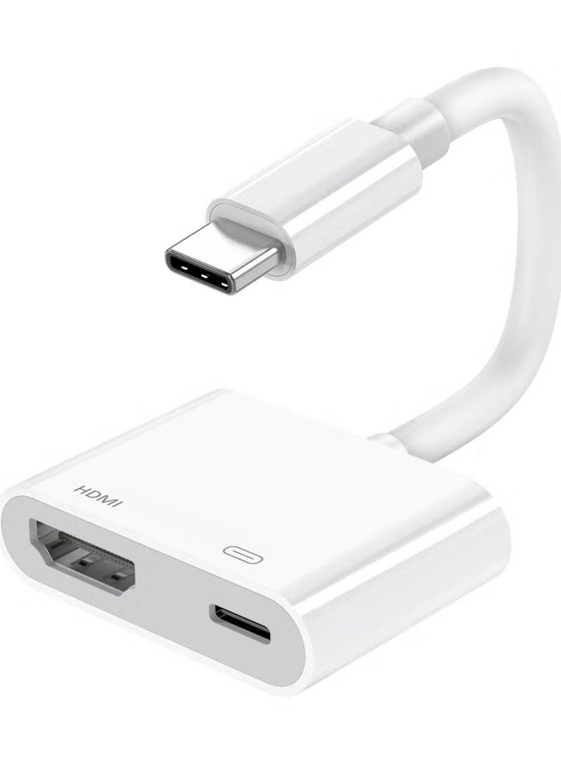 ULIOVA موصل USB-C إلى HDMI - مرآة شاشة 4K عالية الدقة، شحن سريع، انسخ واشتغل، متوافق مع آيفون15/16/17/ماكبوك/آيباد/سامسونج - Image 1